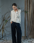 Kin Embossed Silk Shirt