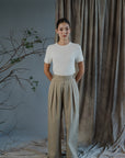 Kaze Khaki Pants- Olive/ Beige