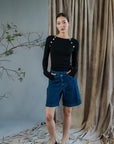 Sora Denim Shorts Set