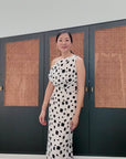 Sorrento Asymmetrical Dress - Black & White
