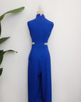 Drea Signature Jumpsuit - Cobalt / Fuchsia / Red (Pre-order)