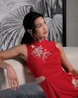 Drea Signature Jumpsuit - Cobalt / Fuchsia / Red (Pre-order)