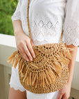 Brown Woven Bag
