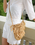 Brown Woven Bag
