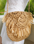 Brown Woven Bag