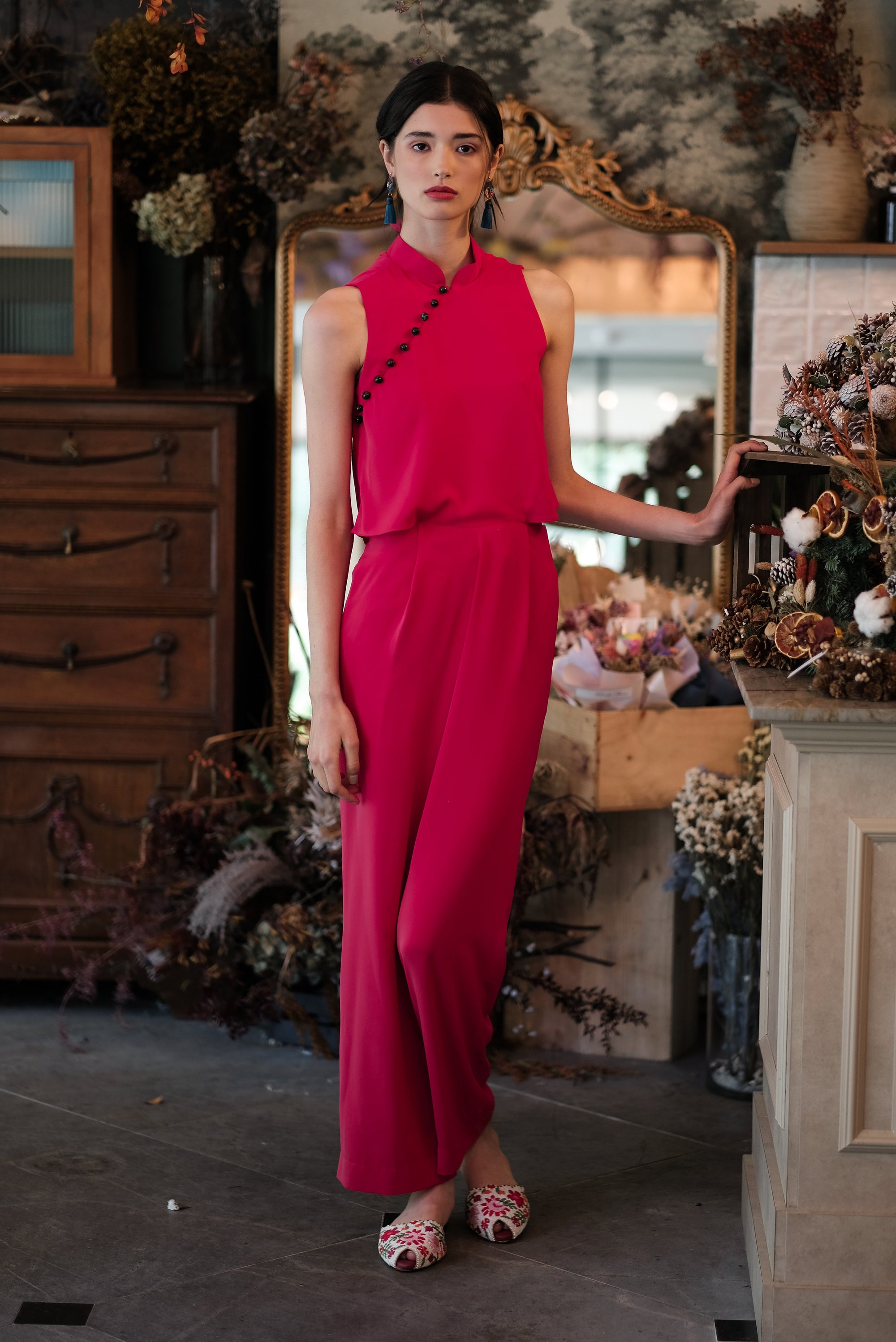 Jess Jumpsuit - Cobalt / Fuchsia