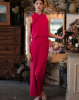 Jess Jumpsuit - Pink Lilac / Cream & Black / Cobalt