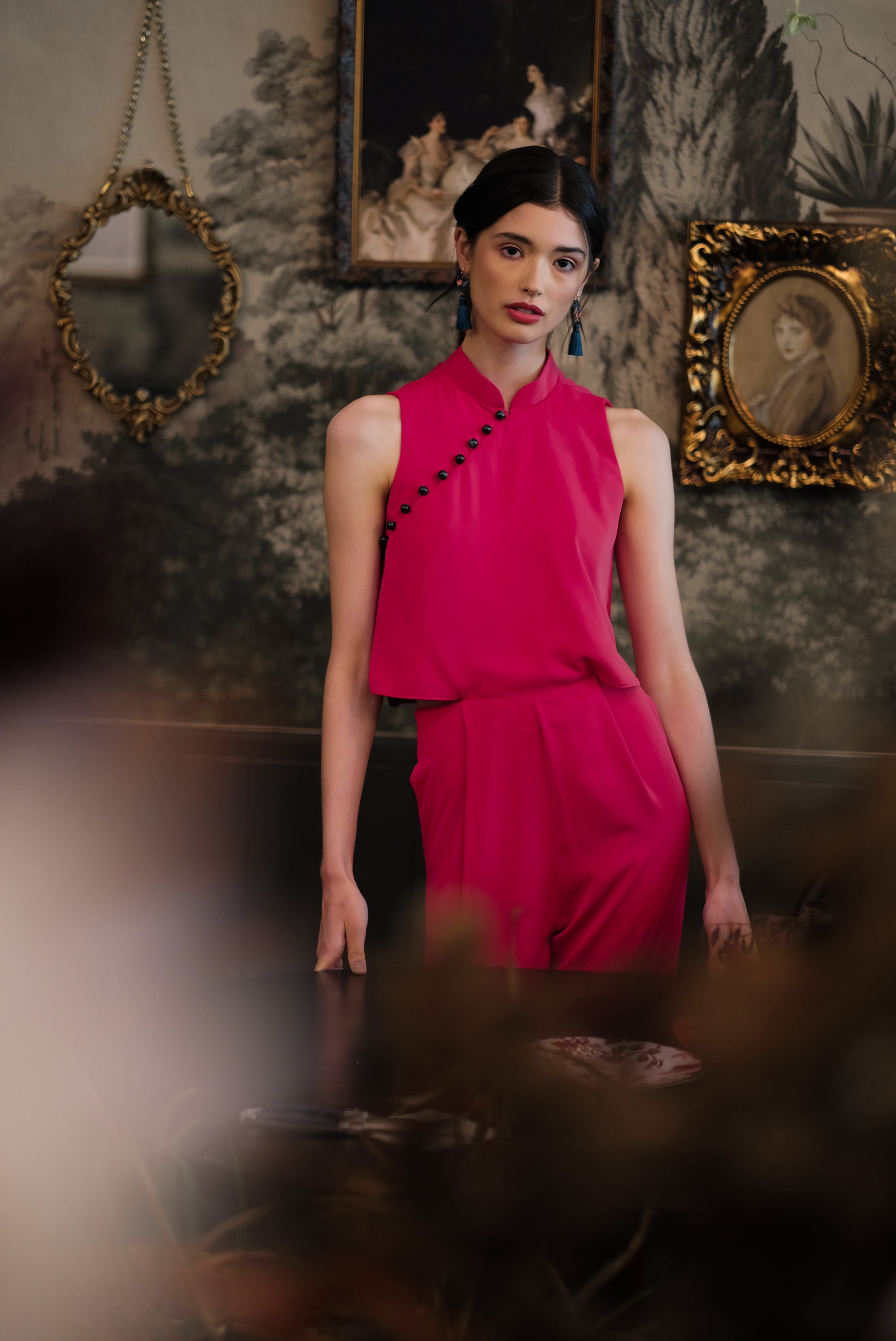 Jess Jumpsuit - Cobalt / Fuchsia