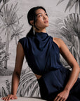 Leilani Maxi Jumpsuit - Red / Navy