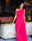 Palazzo Flare Pants - Forest Green / Fuchsia / Black ( Pre-order )