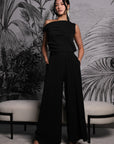 Palazzo Flare Pants - Forest Green / Fuchsia / Black ( Pre-order )