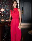 Leilani Maxi Jumpsuit - Red / Navy
