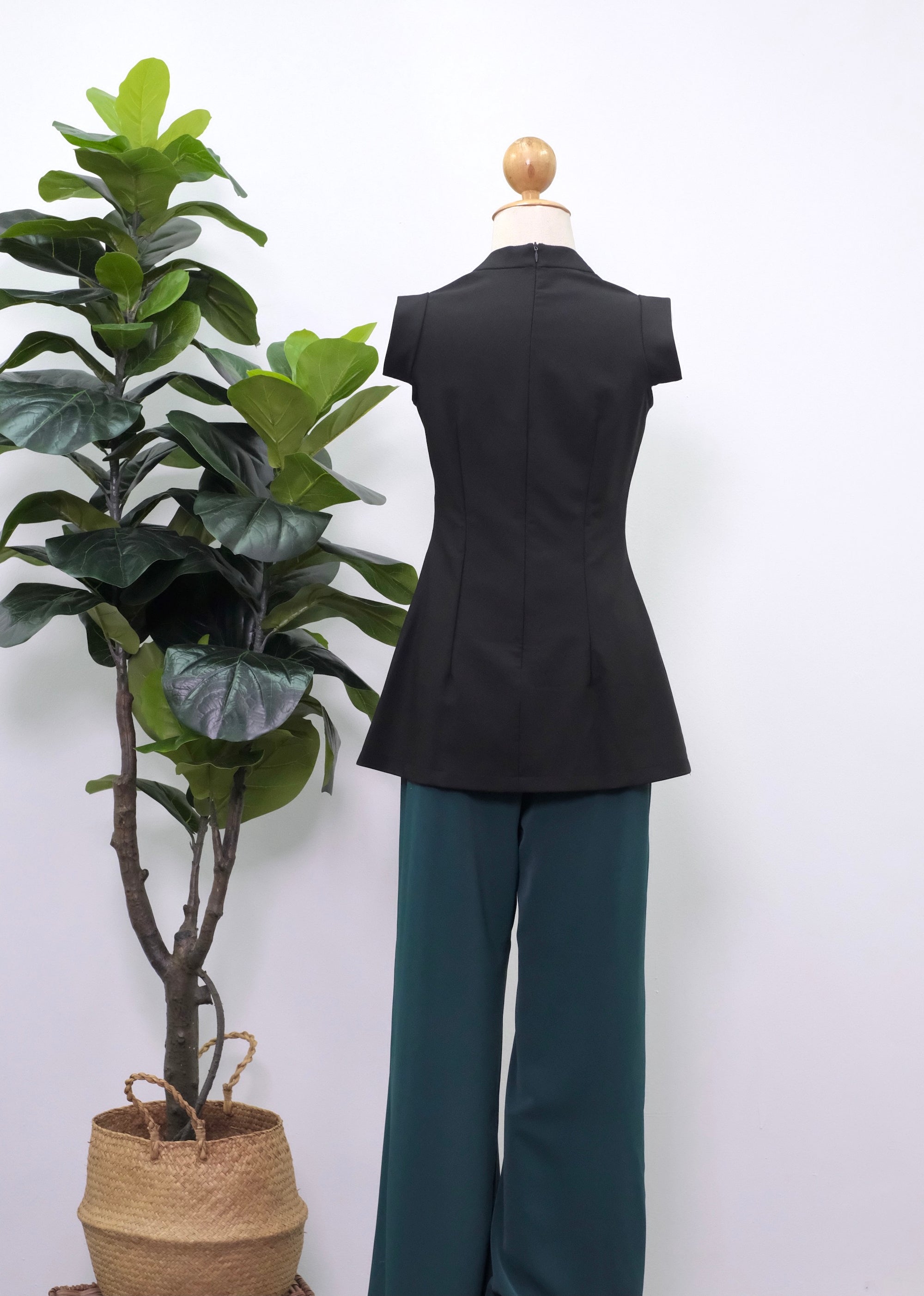 Selena Top - Black / Chartreuse ( Pre-order )