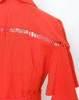 TMP x DOT Monogram Shirt Dress - Orange / Chambray