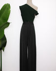 Palazzo Flare Pants - Forest Green / Fuchsia / Black ( Pre-order )