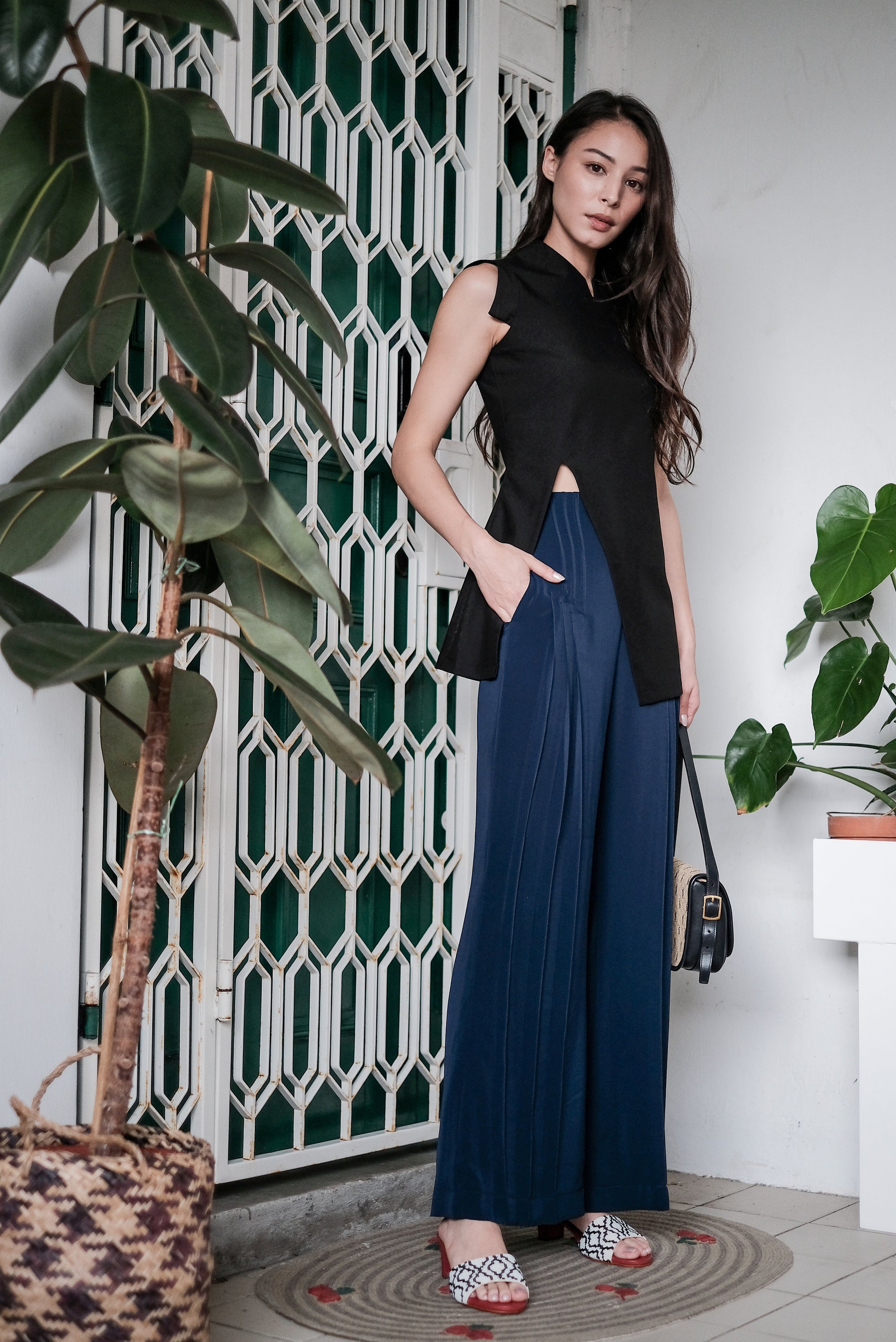 Selena Top - Black / Chartreuse ( Pre-order )