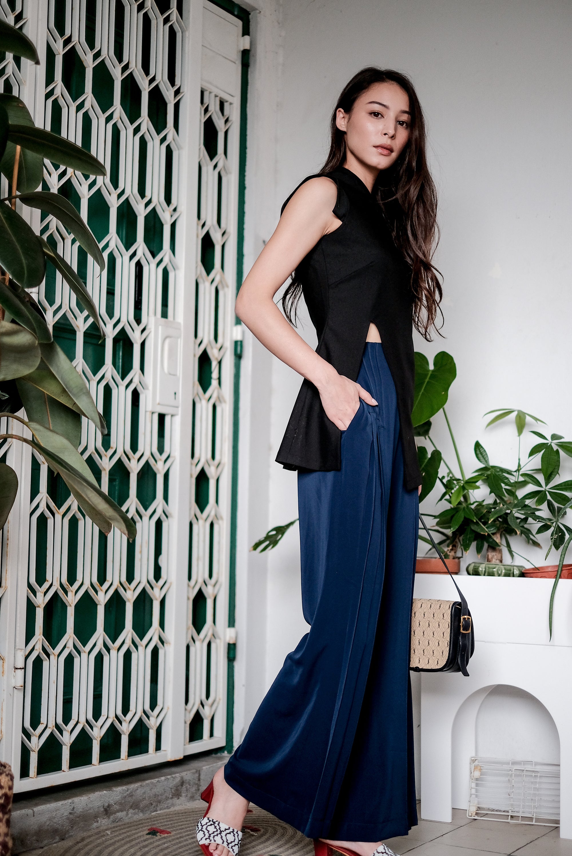 Selena Top - Black / Chartreuse ( Pre-order )