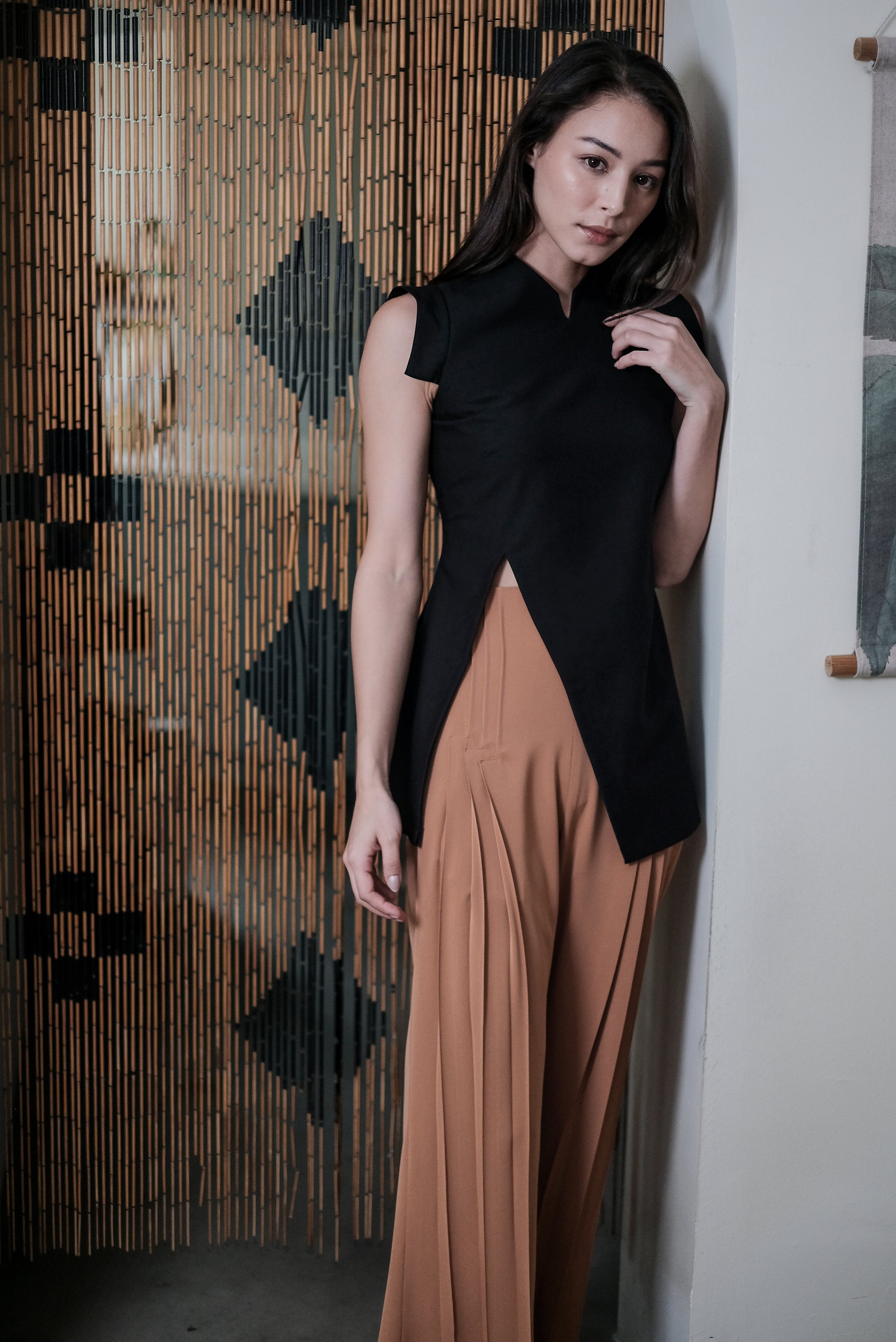 Selena Top - Black / Chartreuse ( Pre-order )