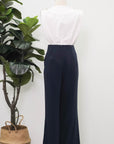 Penelope Pleated Pants - Cobalt / Emerald / Black
