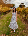 Caffeine-Fix Drop Waisted Maxi Dress