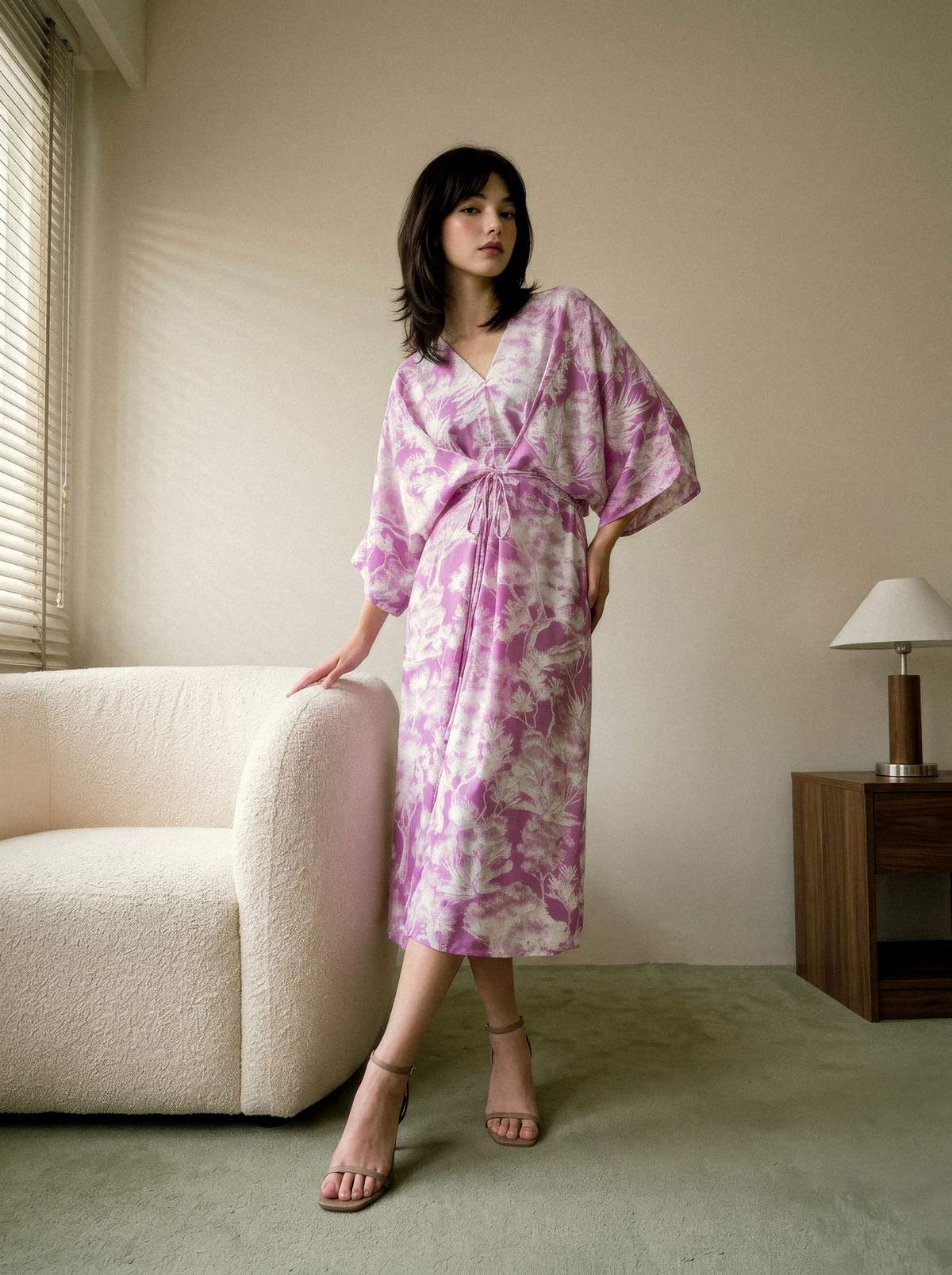 Sienna Kaftan Dress - Lilac