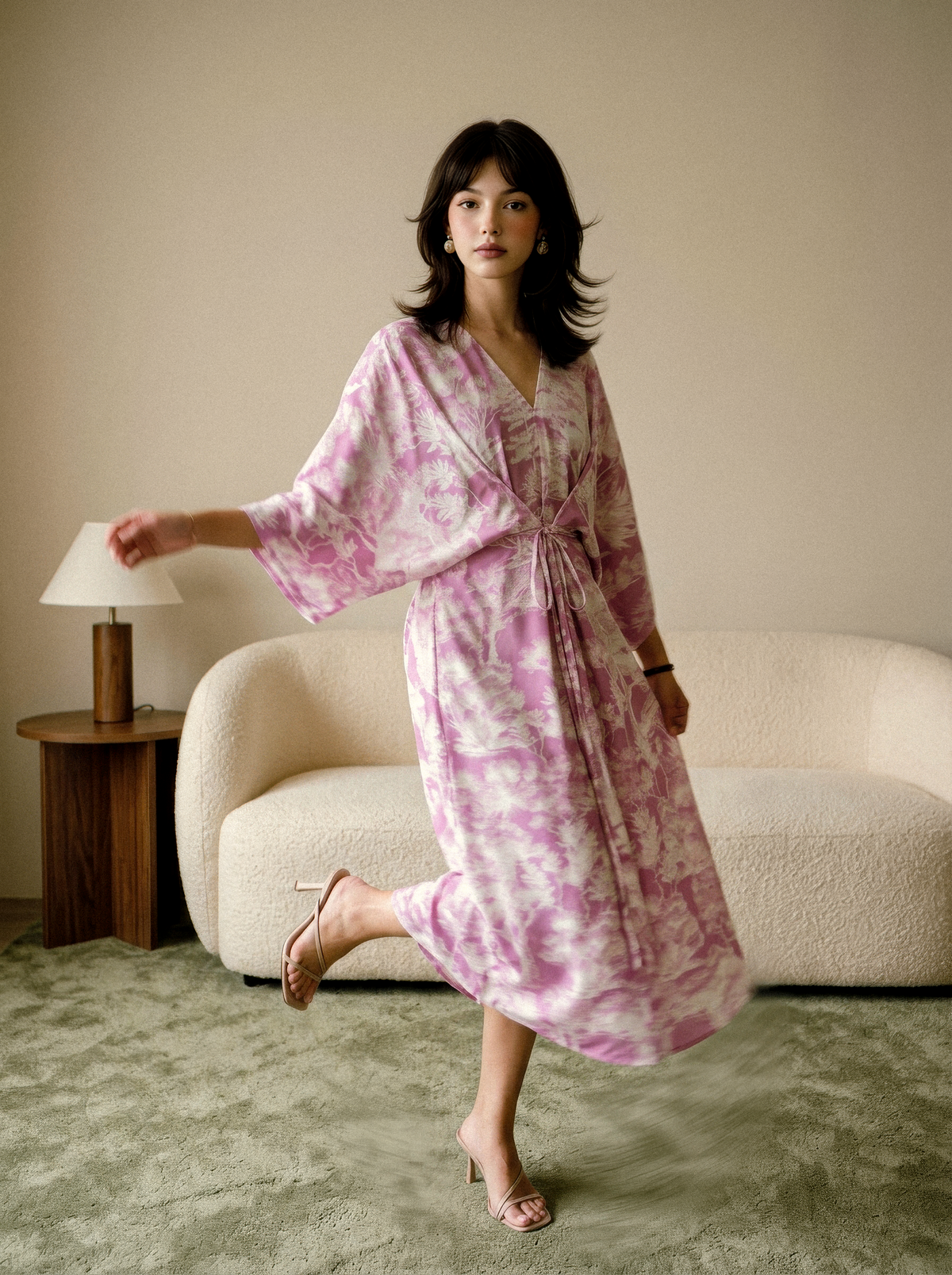 Sienna Kaftan Dress - Lilac