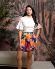 Rie Flutter Crop Top