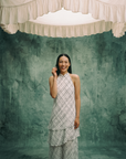 Cascading Halter Cheongsam