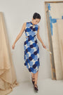 Bloom Convertible Cut-Out Cheongsam - Pink/Blue