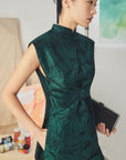 Electra Jacquard Pants Set - Sapphire/Emerald (BACKORDER)