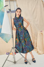 Solange Jacquard Convertible Cut-Out Cheongsam