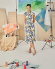 Violette Midi Cheongsam - Tulip Blooms