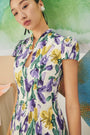 Violette Midi Cheongsam - Tulip Blooms