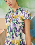 Violette Midi Cheongsam - Tulip Blooms