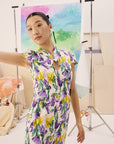 Violette Midi Cheongsam - Tulip Blooms