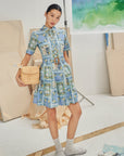 Cottage Mini Shirt Dress