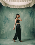 Ensemble Bustier Top - Black / Off White