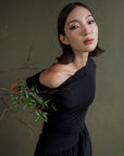 Ori Modal Maxi Dress - Charcoal Grey / Black