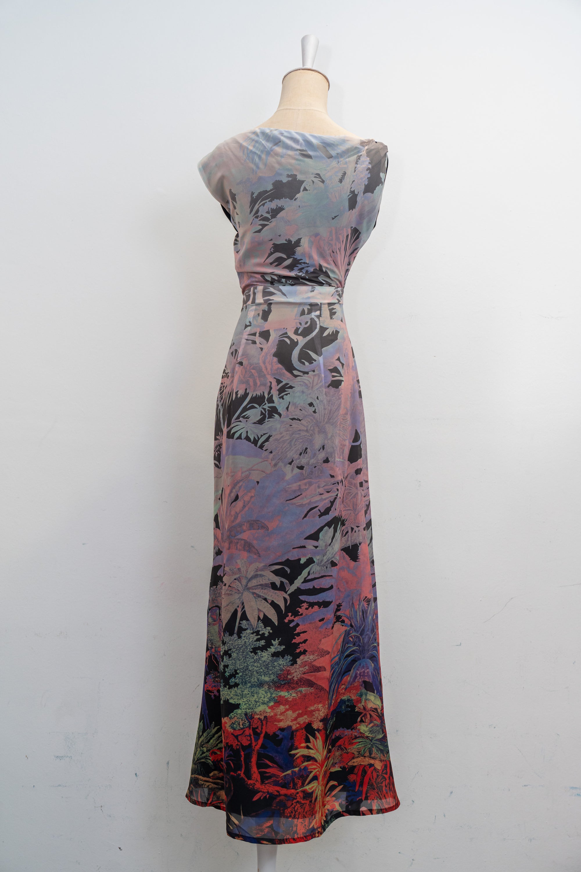 Sorrento Asymmetrical Dress - Mystic Jungle