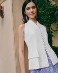 Tribeca Tailored Waistcoat - Cream
