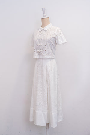 Bianca Broderie Skirt Set