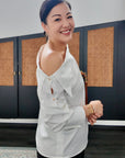 Blanc Asymmetrical Shirt