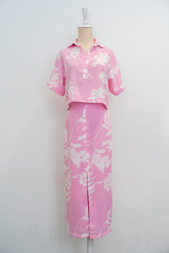 Bora Skirt Set - Pink / Blue