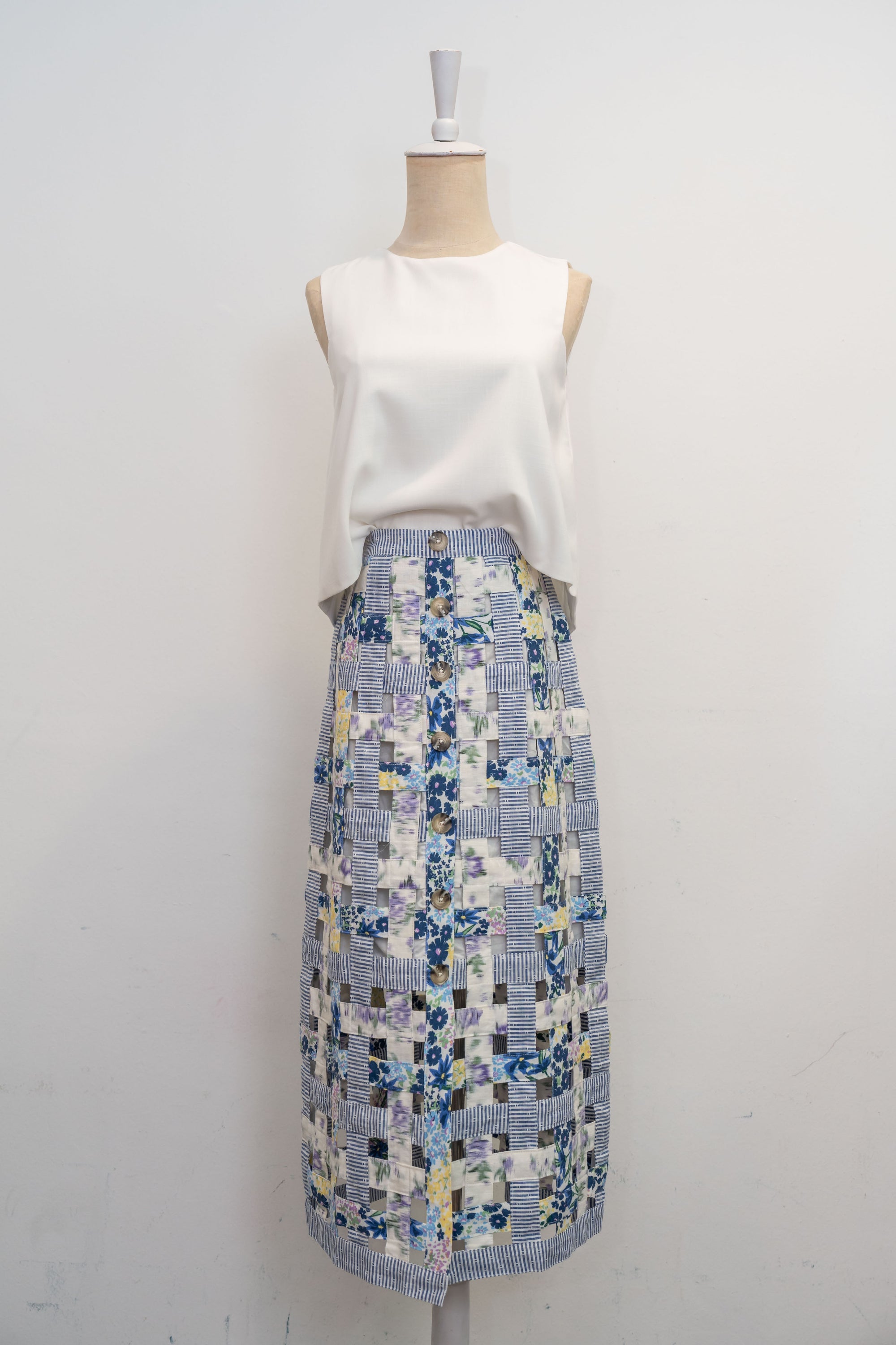 Wonder Skirt - Blueberry Floral / Vintage Floral / Violet Blooms
