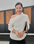 Blanc Asymmetrical Shirt