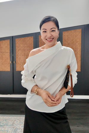 Blanc Asymmetrical Shirt (BACKORDER)