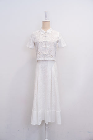 Bianca Broderie Skirt Set