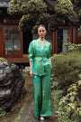 Midori Silk Drawstring Pants