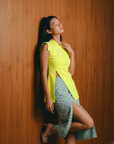 Selena Top - Black / Chartreuse ( Pre-order )