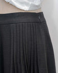 Palazzo Pleated Pants - Black